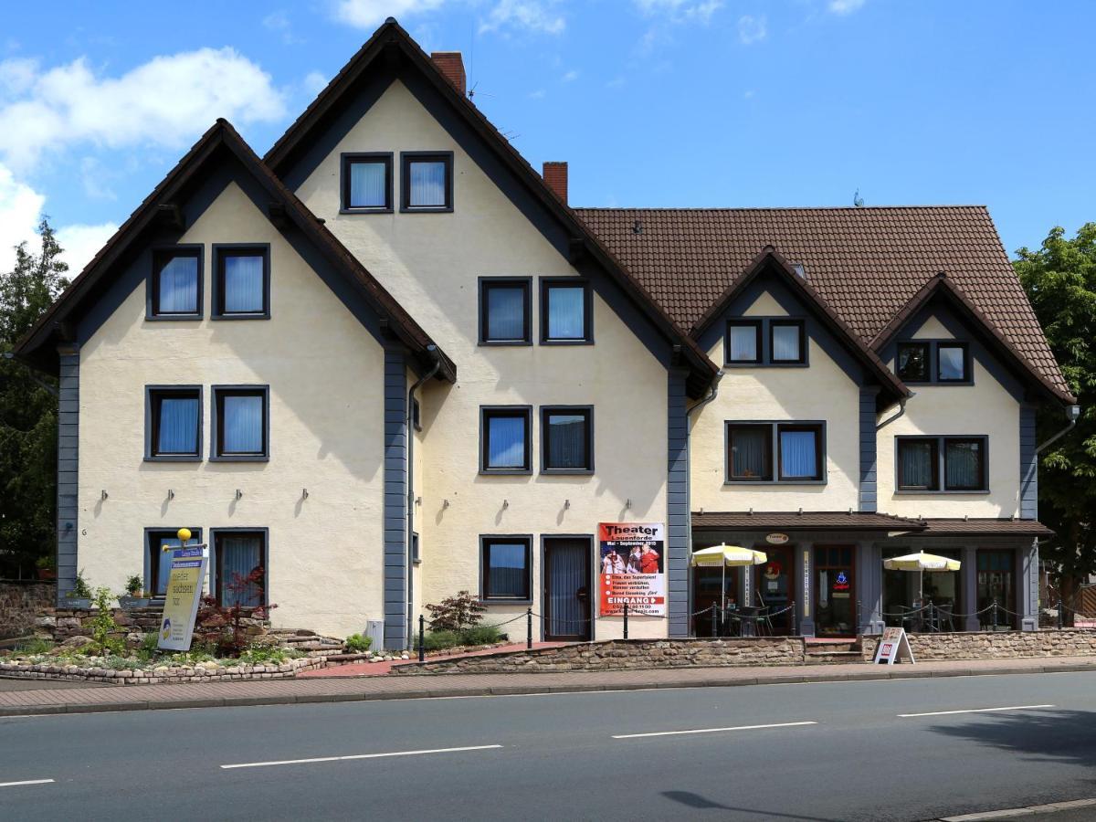 Hotel Vier Spitzen Lauenforde Exterior foto